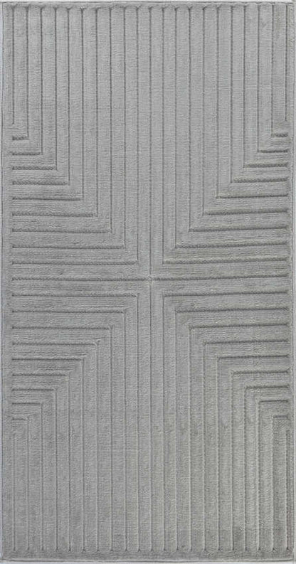 VALERIE Tapis Scandinave Intérieur, Extérieur I Tapis Moderne, Salon, Chambre, Terrasse, Balcon I Tapis Bohème, Poils Doux I Gris