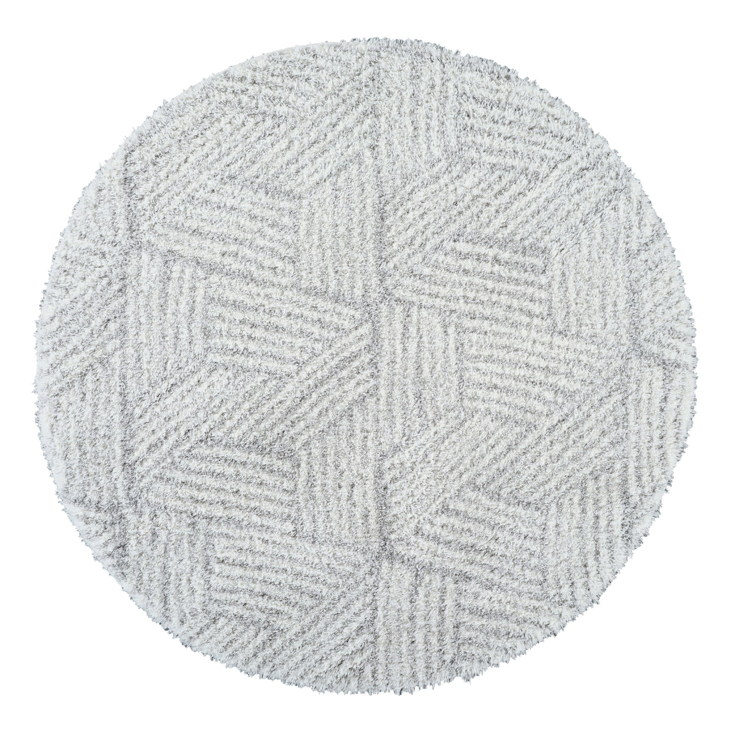 BROOKE Tapis Shaggy I Tapis Moderne, Salon, Chambre I Tapis à Poils Longs, Doux, Durable, Moelleux, Entretien Facile I Blanc, Gris