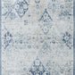 EMILY Tapis Vintage I Tapis Persan, Couloir, Salon, Chambre I Tapis Traditionnel Oriental, Poils Courts, Doux, Durable I Bleu, Gris