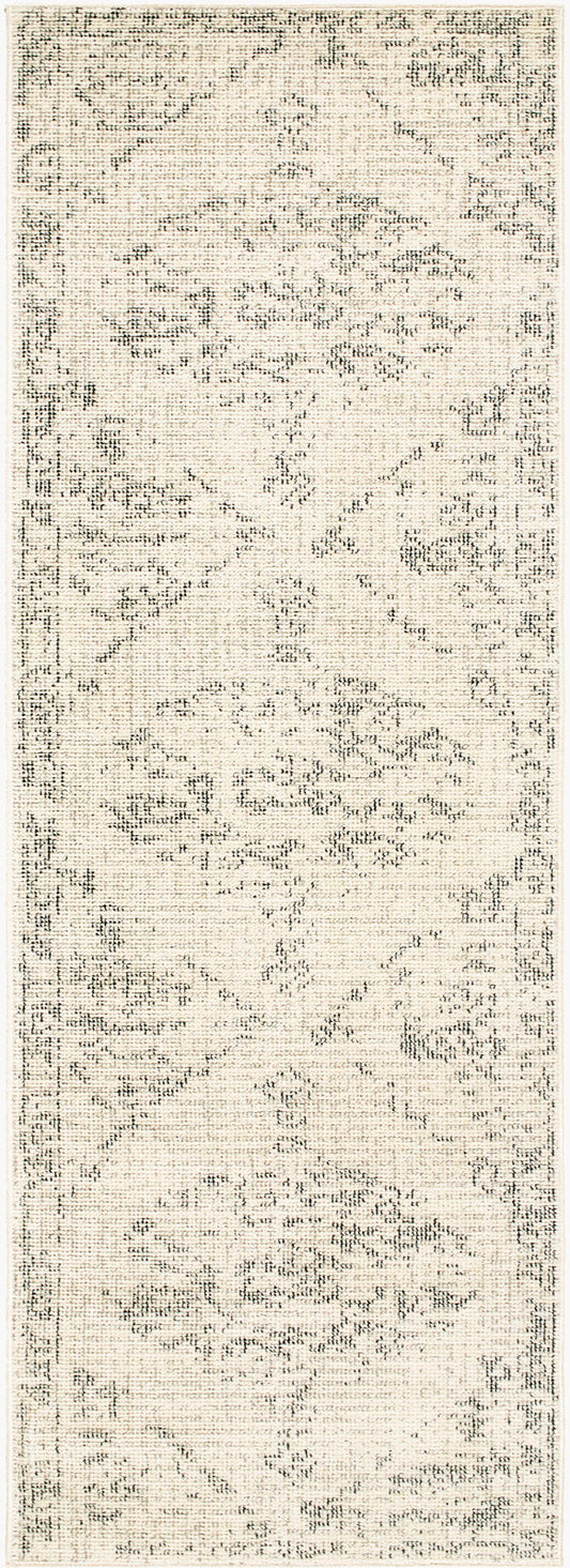 HERITAGECREEK Tapis Vintage I Tapis Persan, Couloir, Salon, Chambre I Tapis Traditionnel Oriental, Poils Courts, Doux I Ivoire, Gris