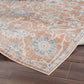 ERLANGER Tapis Lavable en Machine I Tapis Persan, Salon, Cuisine I Tapis Vintage Oriental, Poils Courts, Doux, Durable I Terracotta