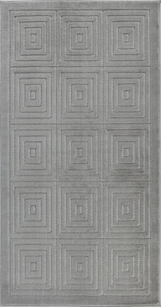 VEDA Tapis Scandinave Intérieur, Extérieur I Tapis Moderne, Salon, Chambre, Terrasse, Balcon I Tapis Bohème, Poils Courts, Doux I Gris