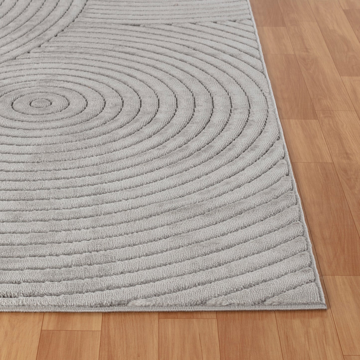 DOANLD Tapis Scandinave Intérieur, Extérieur I Tapis Moderne, Salon, Chambre, Terrasse, Balcon I Tapis Bohème, Poils Courts, Doux I Gris