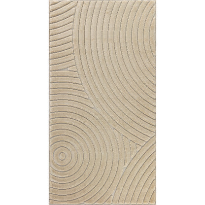 DOANLD Tapis Scandinave Intérieur, Extérieur I Tapis Moderne, Salon, Chambre, Terrasse, Balcon I Tapis Bohème, Poils Doux I Beige