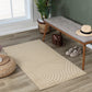 DOANLD Tapis Scandinave Intérieur, Extérieur I Tapis Moderne, Salon, Chambre, Terrasse, Balcon I Tapis Bohème, Poils Doux I Beige