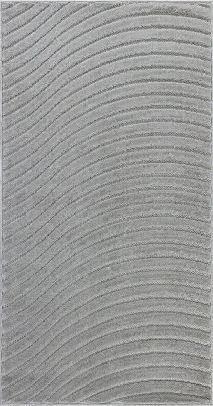 FEDRICK Tapis Scandinave Intérieur, Extérieur I Tapis Moderne, Salon, Chambre, Terrasse, Balcon I Tapis Bohème, Poils Doux I Gris