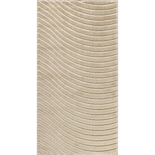 FEDRICK Tapis Scandinave Intérieur, Extérieur I Tapis Moderne, Salon, Chambre, Terrasse, Balcon I Tapis Bohème, Poils Doux I Beige