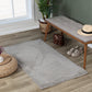 TIYA Tapis Scandinave Intérieur, Extérieur I Tapis Moderne, Salon, Chambre, Terrasse, Balcon I Tapis Bohème, Poils Courts, Doux I Gris