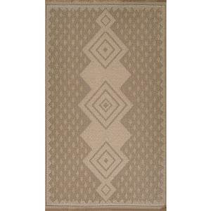 YURIKO Tapis en Jute Lavable en Machine I Tapis Bohème, Couloir, Salon, Chambre I Tapis Rustique, Fibres Naturelles I Beige, Ivoire