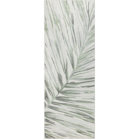 ROSLYN Tapis Scandinave I Tapis Moderne, Couloir, Salon, Chambre I Tapis Contemporain Bohème, Poils Courts, Doux, Durable I Gris, Vert