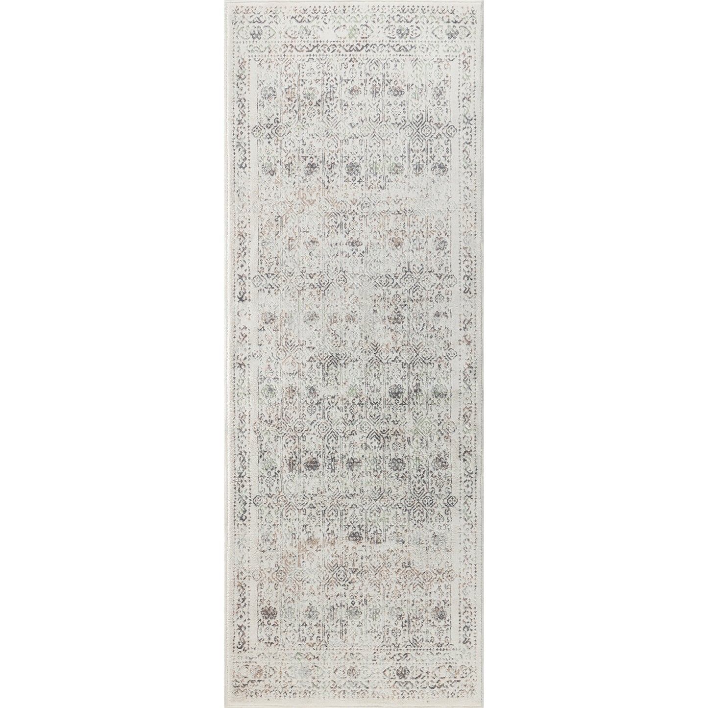 HYERES Tapis Vintage I Tapis Persan, Couloir, Salon, Chambre I Tapis Traditionnel Oriental, Poils Courts, Doux, Durable I Gris, Brun