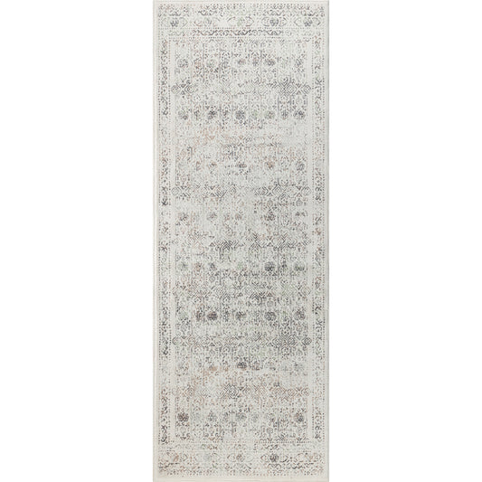 HYERES Tapis Vintage I Tapis Persan, Couloir, Salon, Chambre I Tapis Traditionnel Oriental, Poils Courts, Doux, Durable I Gris, Brun