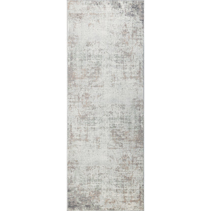 SHERBORNE Tapis Abstrait I Tapis Moderne, Couloir, Salon, Chambre I Tapis Design Marbre Moucheté à Poils Courts, Doux I Gris, Brun