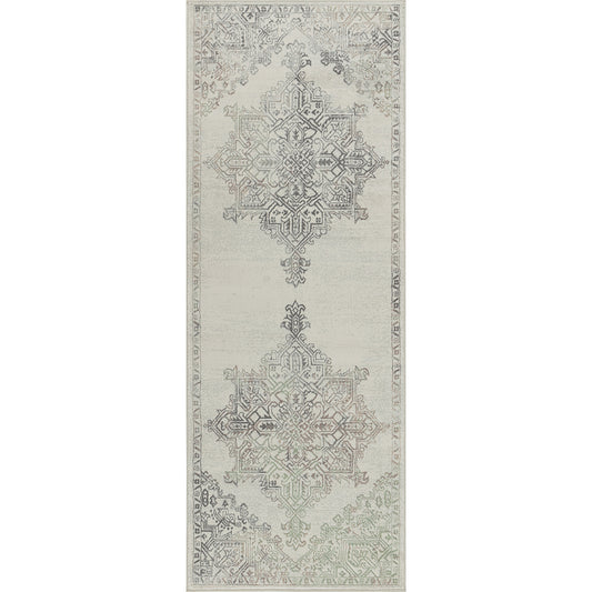 ULVEND Tapis Vintage I Tapis Persan, Couloir, Salon, Chambre I Tapis Traditionnel Oriental, Poils Courts, Doux, Durable I Gris, Brun