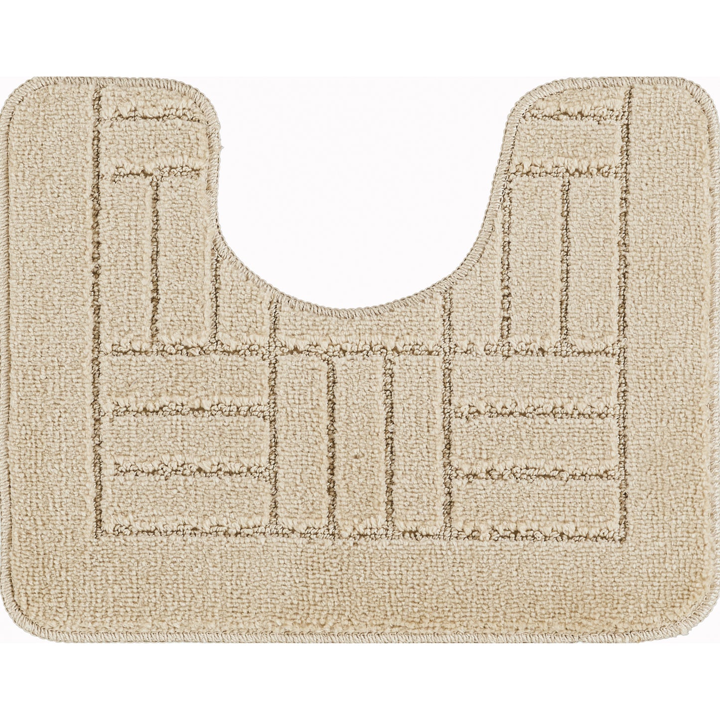 NYRISS Set 2 Tapis Salle de Bain et WC I Tapis Antidérapants, Lavables en Machine, Poils Longs, Doux, Séchage Rapide I Beige Clair