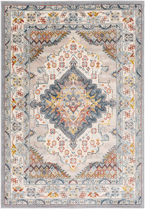 VAR Tapis Vintage I Tapis Persan, Couloir, Salon, Chambre I Tapis Traditionnel Oriental, Poils Courts, Doux I Multicolore, Taupe