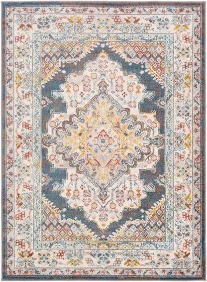 VAR Tapis Vintage I Tapis Persan, Salon, Chambre, Salle à Manger I Tapis Traditionnel Oriental, Poils Courts, Doux I Multicolore, Gris