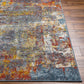 LOIRE Tapis Abstrait I Tapis Moderne, Salon, Chambre I Tapis Design Marbre Moucheté à Poils Courts, Doux, Durable I Multicolore, Bleu