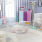 AUDRI Tapis Enfant I Tapis Chambre, Garçon, Fille, Bébé, Salle de Jeu, Poils Doux, Résistant, Entretien Facile I Beige, Ivoire