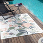 KYESHA Tapis Extérieur I Tapis Bohème Extérieur et Intérieur, Terrasse, Balcon, Véranda, Salon, Entretien Facile I Multicolore, Vert