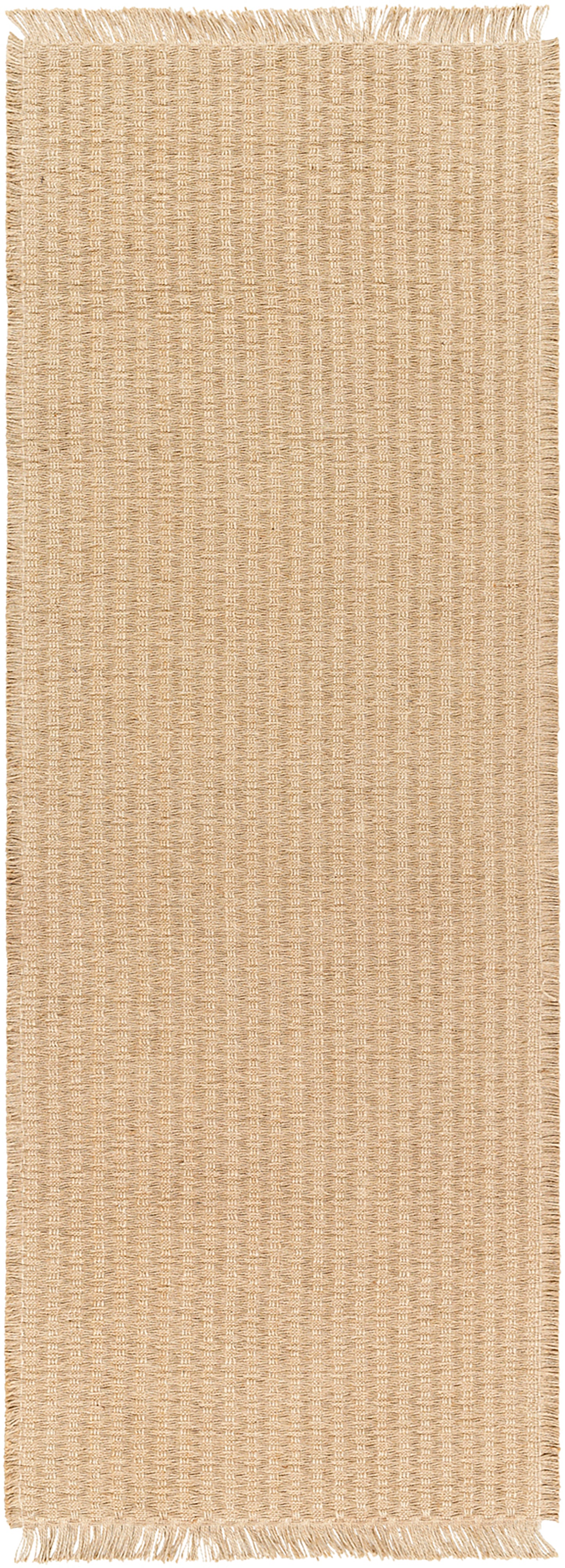 ARIADNE Tapis en Jute I Tapis Bohème, Couloir, Salon, Chambre I Tapis Rustique, Fibres Naturelles, Résistant, Authentique I Marron Clair