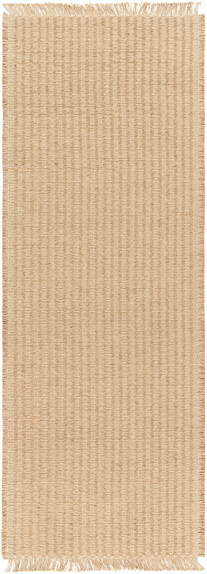 ARIADNE Tapis en Jute I Tapis Bohème, Couloir, Salon, Chambre I Tapis Rustique, Fibres Naturelles, Résistant, Authentique I Marron Clair