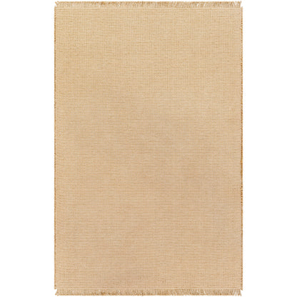 HENDY Becki Owens x Surya Tapis Uni et Bordure Jute Camel