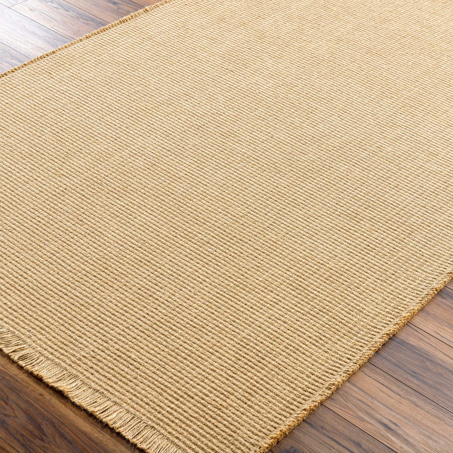 HENDY Tapis en Jute I Tapis Bohème, Couloir, Salon, Chambre I Tapis Rustique, Fibres Naturelles, Résistant, Authentique I Marron Clair