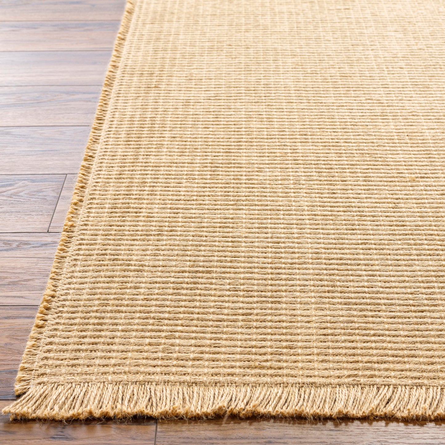 HENDY Becki Owens x Surya Tapis Uni et Bordure Jute Camel