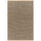 HENDY Tapis en Jute I Tapis Bohème, Couloir, Salon, Chambre I Tapis Rustique, Fibres Naturelles, Résistant I Marron Clair, Noir