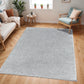 BOXHOLM Tapis Shaggy I Tapis Moderne, Salon, Chambre I Tapis Uni à Poils Longs, Épais, Doux, Moelleux, Entretien Facile I Gris Clair