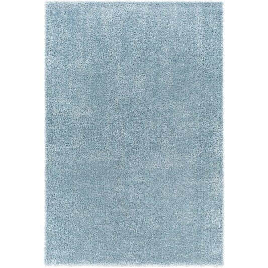 BOXHOLM Tapis Shaggy I Tapis Moderne, Salon, Chambre I Tapis Uni à Poils Longs, Épais, Doux, Durable, Moelleux, Entretien Facile I Bleu