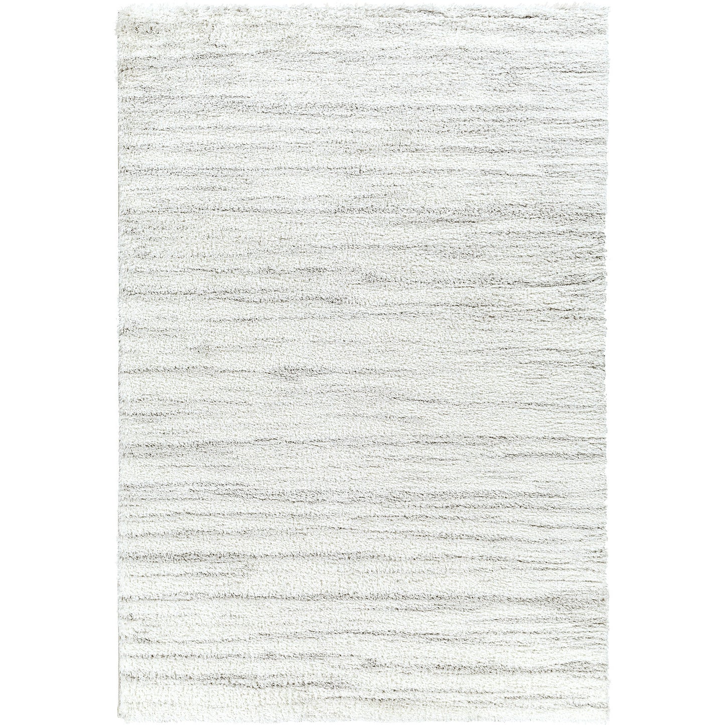 BOYER Tapis Shaggy I Tapis Moderne, Salon, Chambre I Tapis à Poils Longs, Doux, Durable, Moelleux, Entretien Facile I Blanc, Gris