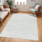 BOYER Tapis Shaggy I Tapis Moderne, Salon, Chambre I Tapis à Poils Longs, Doux, Durable, Moelleux, Entretien Facile I Blanc, Gris