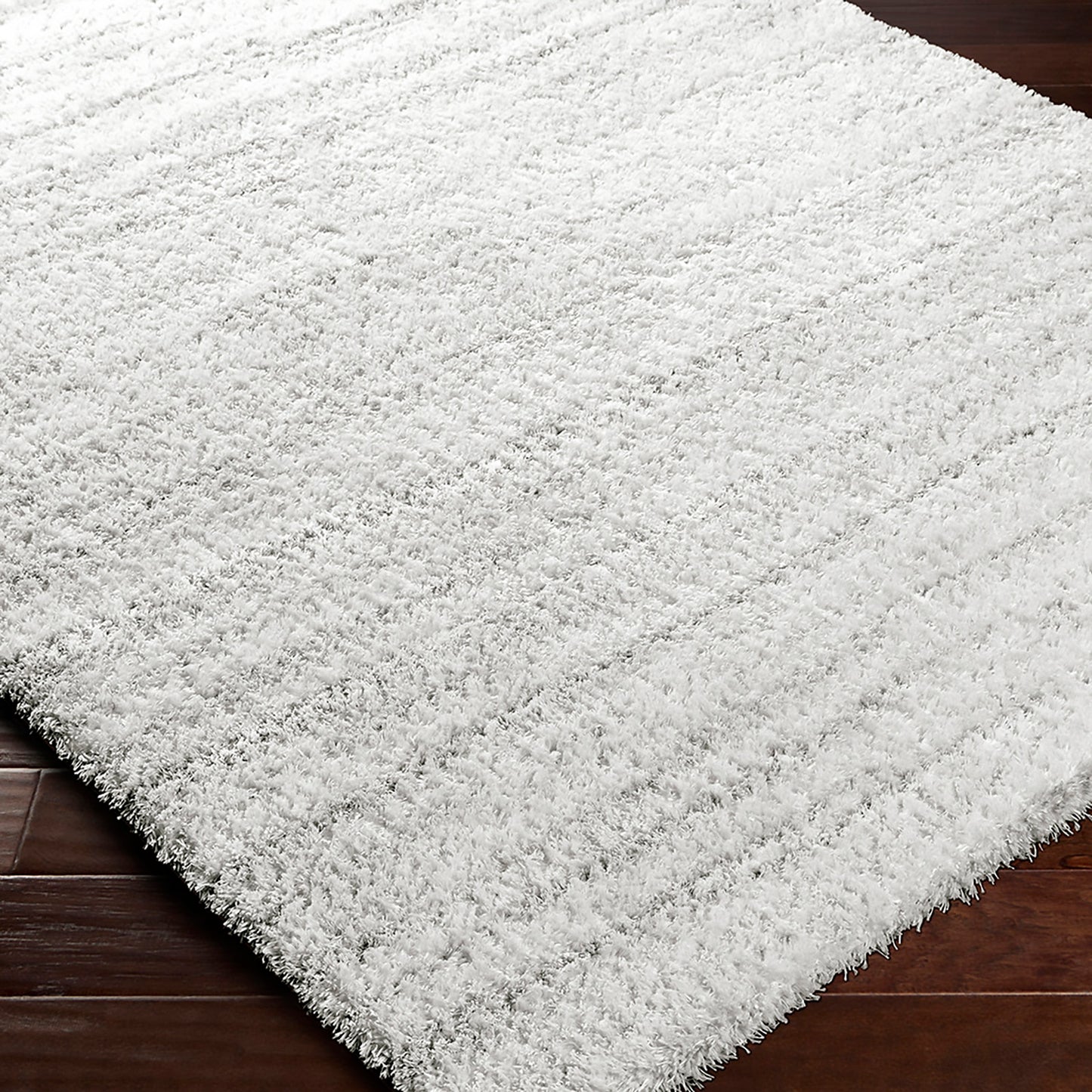 BOYER Tapis Shaggy I Tapis Moderne, Salon, Chambre I Tapis à Poils Longs, Doux, Durable, Moelleux, Entretien Facile I Blanc, Gris