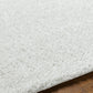 BOYER Tapis Shaggy I Tapis Moderne, Salon, Chambre I Tapis à Poils Longs, Doux, Durable, Moelleux, Entretien Facile I Blanc, Gris