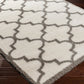 BREMER Tapis Shaggy I Tapis Moderne, Salon, Chambre I Tapis Oriental à Poils Longs, Doux, Durable, Entretien Facile I Ivoire, Gris