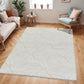 BROOKE Tapis Shaggy I Tapis Moderne, Salon, Chambre I Tapis à Poils Longs, Doux, Durable, Moelleux, Entretien Facile I Ivoire, Beige