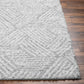 BROOKE Tapis Shaggy I Tapis Moderne, Salon, Chambre I Tapis à Poils Longs, Doux, Durable, Moelleux, Entretien Facile I Blanc, Gris