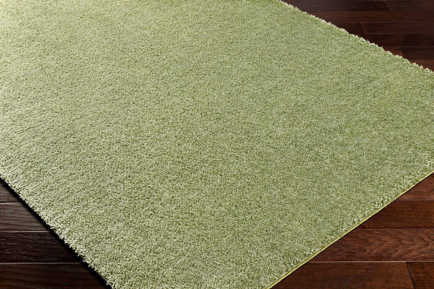 BOXHOLM Tapis Shaggy I Tapis Moderne, Salon, Chambre I Tapis Uni à Poils Longs, Épais, Doux, Durable, Moelleux, Entretien Facile I Vert