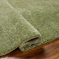 BOXHOLM Tapis Shaggy I Tapis Moderne, Salon, Chambre I Tapis Uni à Poils Longs, Épais, Doux, Durable, Moelleux, Entretien Facile I Vert