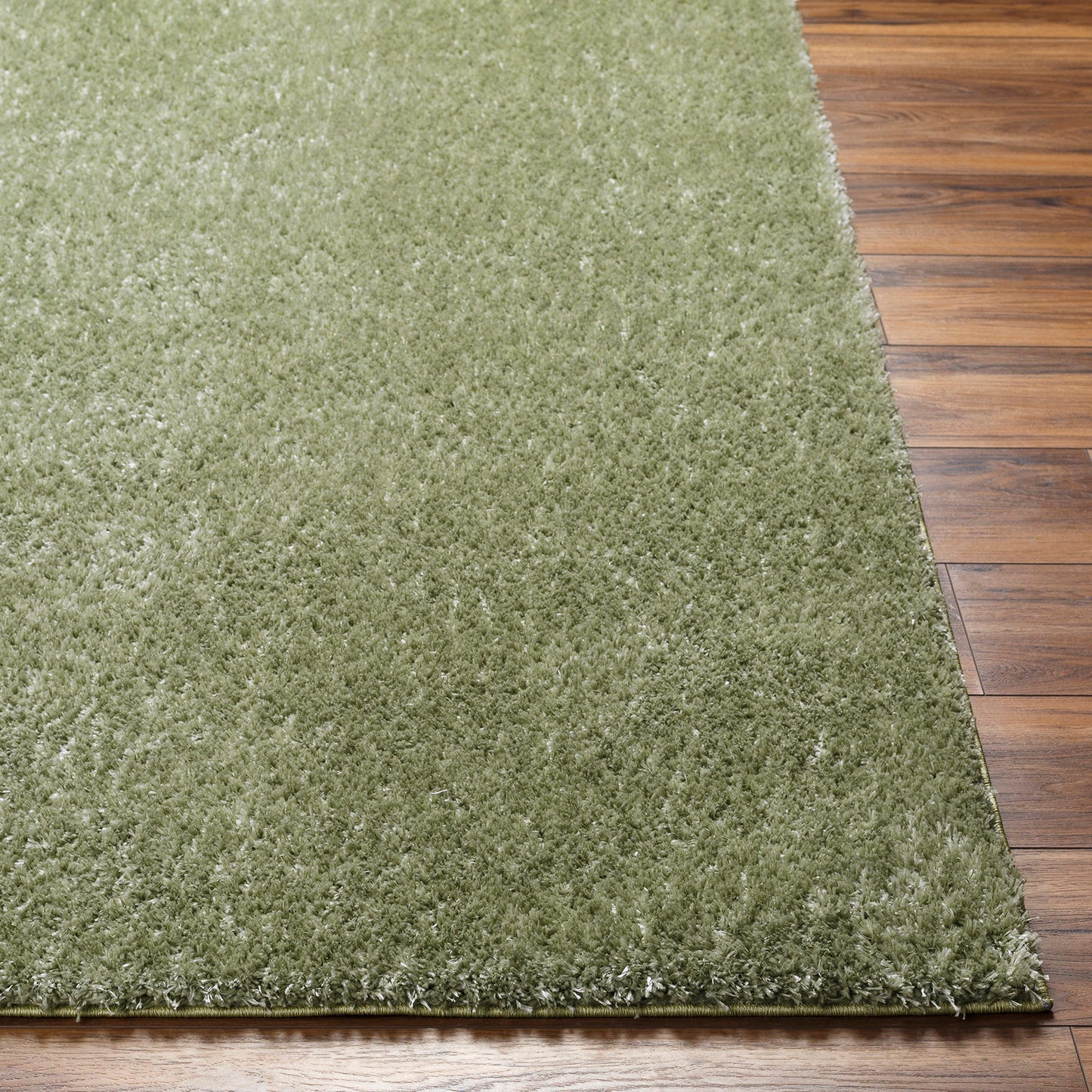 BOXHOLM Tapis Shaggy I Tapis Moderne, Salon, Chambre I Tapis Uni à Poils Longs, Épais, Doux, Durable, Moelleux, Entretien Facile I Vert