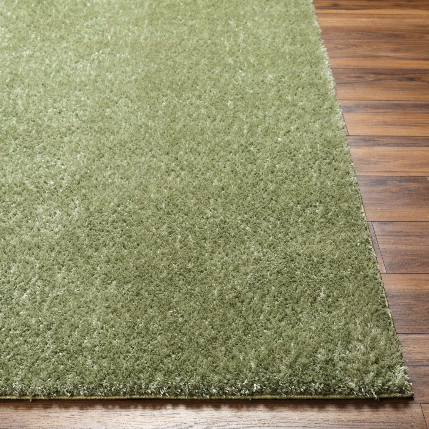 BOXHOLM Tapis Shaggy I Tapis Moderne, Salon, Chambre I Tapis Uni à Poils Longs, Épais, Doux, Durable, Moelleux, Entretien Facile I Vert