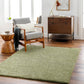 BOXHOLM Tapis Shaggy I Tapis Moderne, Salon, Chambre I Tapis Uni à Poils Longs, Épais, Doux, Durable, Moelleux, Entretien Facile I Vert