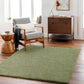 BOXHOLM Tapis Shaggy I Tapis Moderne, Salon, Chambre I Tapis Uni à Poils Longs, Épais, Doux, Durable, Moelleux, Entretien Facile I Vert