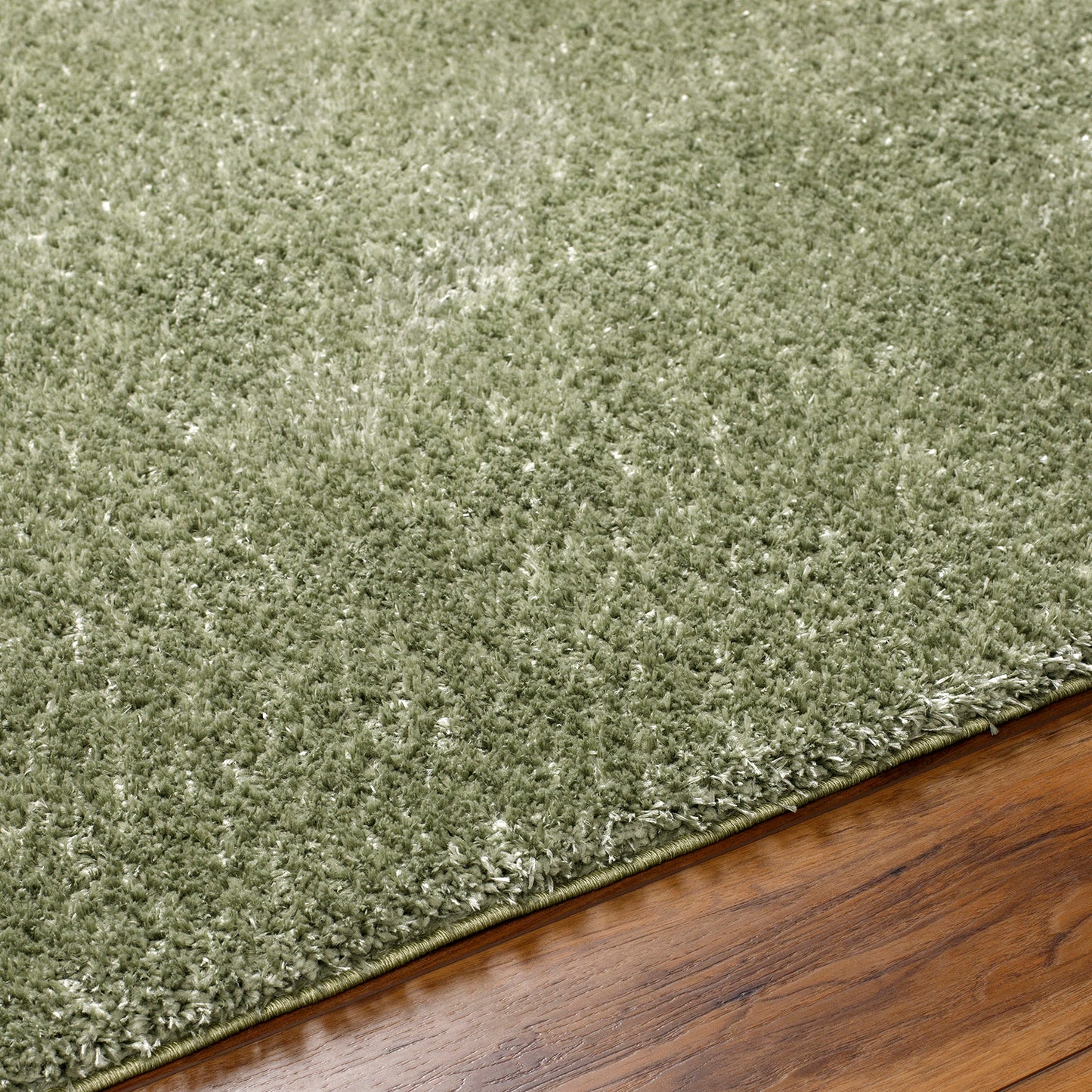 BOXHOLM Tapis Shaggy I Tapis Moderne, Salon, Chambre I Tapis Uni à Poils Longs, Épais, Doux, Durable, Moelleux, Entretien Facile I Vert