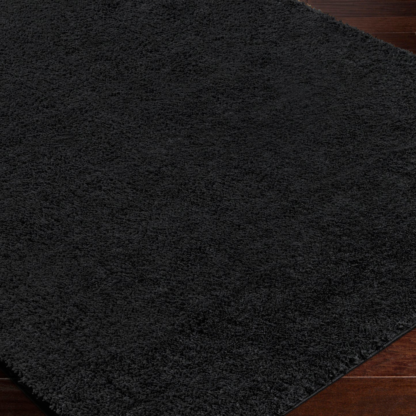 BOXHOLM Tapis Shaggy I Tapis Moderne, Salon, Chambre I Tapis Uni à Poils Longs, Épais, Doux, Durable, Moelleux, Entretien Facile I Noir