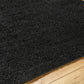 BOXHOLM Tapis Shaggy I Tapis Moderne, Salon, Chambre I Tapis Uni à Poils Longs, Épais, Doux, Durable, Moelleux, Entretien Facile I Noir