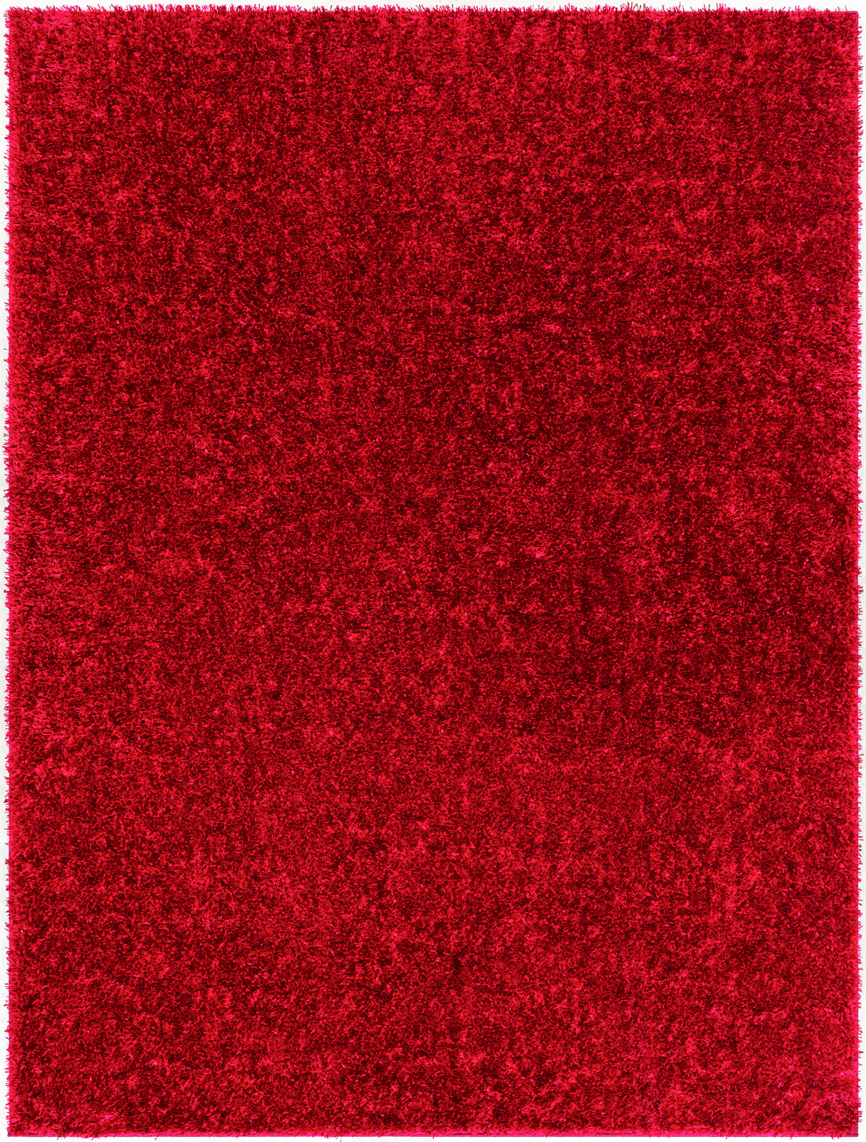 BOXHOLM Tapis Shaggy I Tapis Moderne, Salon, Chambre I Tapis Uni à Poils Longs, Épais, Doux, Moelleux, Entretien Facile I Rouge