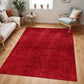 BOXHOLM Tapis Shaggy I Tapis Moderne, Salon, Chambre I Tapis Uni à Poils Longs, Épais, Doux, Moelleux, Entretien Facile I Rouge